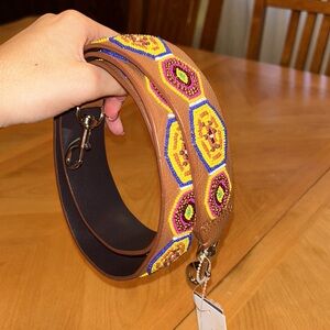 rebecca minkoff geo beaded guitar strap/handbag brand new